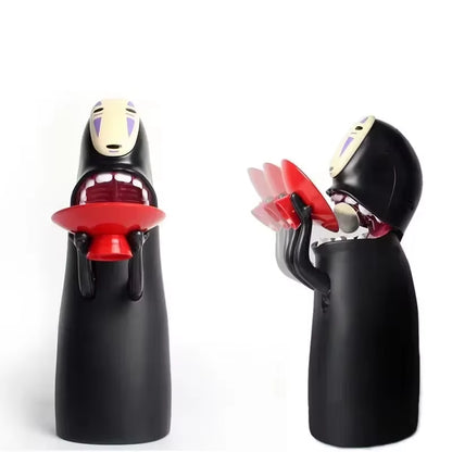 No Face Man Anime Figure Saving Pot Spirited Away Piggy Bank Figurine Automatic Eat Coin Collectible Birthday Gifts for Children