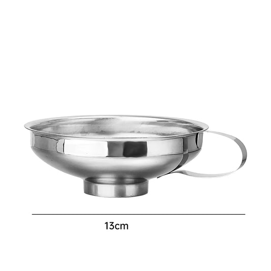 Stainless Steel Strainer Wine Lifting Spoon Funnel Pouring Wide Mouth Funnel with Detachable Filter Oil Kitchen Portable Gadgets