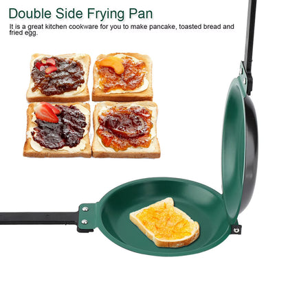 Double Side Titanium Steel Coating Flip Frying Pan Pancake Maker Household Kitchen Cookware