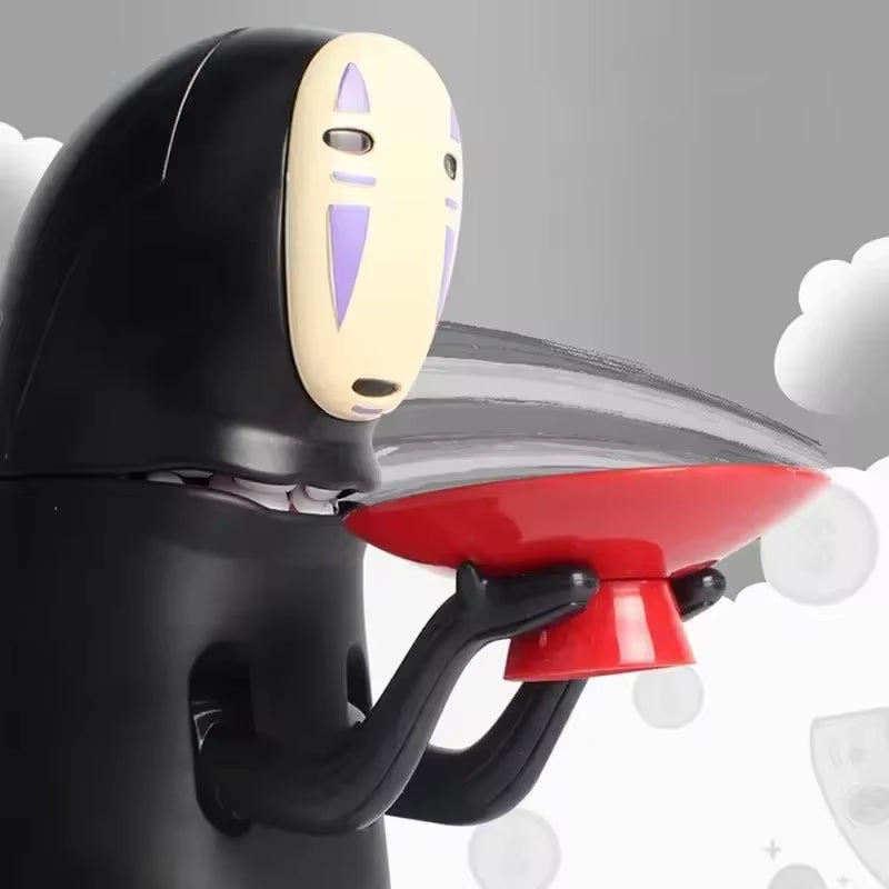No Face Man Anime Figure Saving Pot Spirited Away Piggy Bank Figurine Automatic Eat Coin Collectible Birthday Gifts for Children
