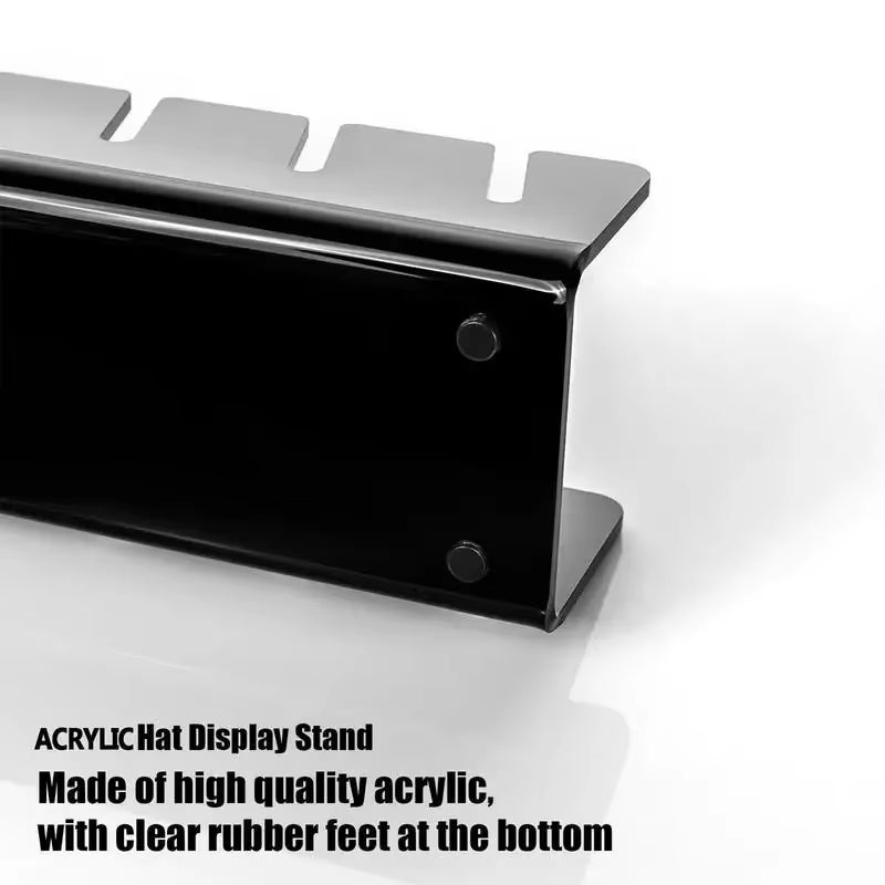 Hot Sale Baseball Cap Racks Stackable Rectangular Acrylic Hat Organizer Stand for Baseball Caps Display and Organizer