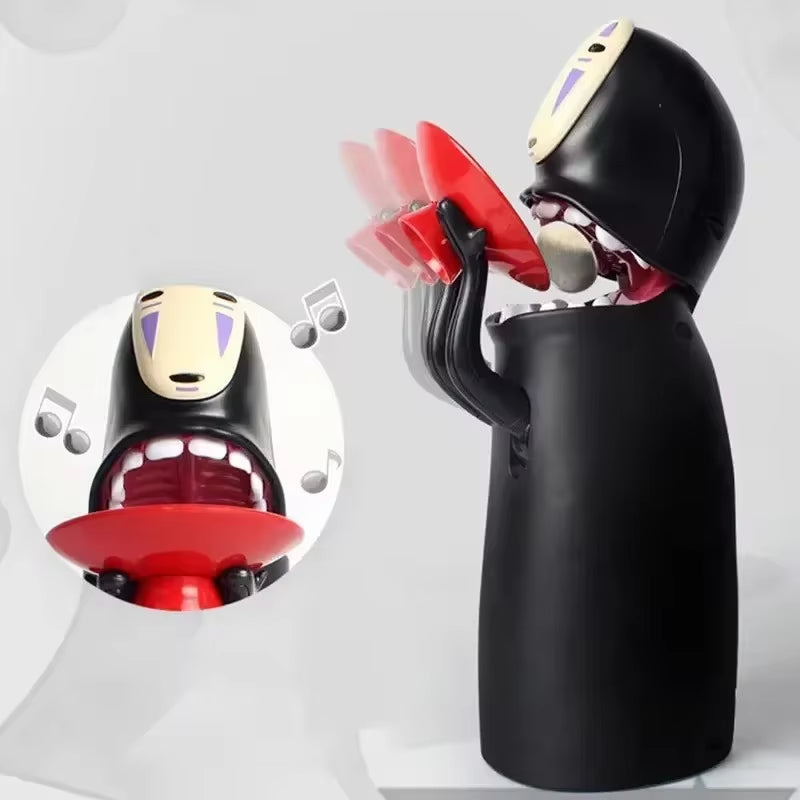No Face Man Anime Figure Saving Pot Spirited Away Piggy Bank Figurine Automatic Eat Coin Collectible Birthday Gifts for Children